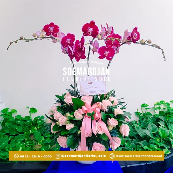 Table Flower Anggrek Anniversary